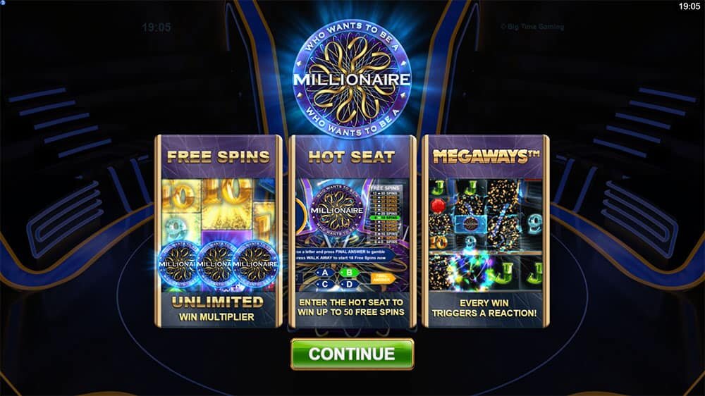 Who wants to be a millionaire slot machine